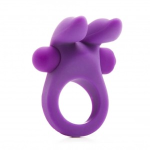 Cockring vibrant avec oreilles de lapin