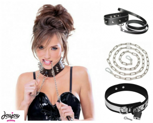 collier et laisse BDSM